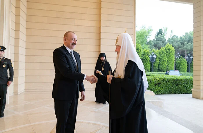 Состоялась встреча Святейшего Патриарха Кирилла с Президентом Азербайджана