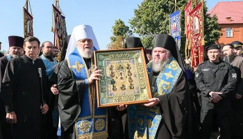 Чтимый список иконы Божией Матери &laquo;Знамение&raquo; перевезен в Знаменский мужской монастырь Курска