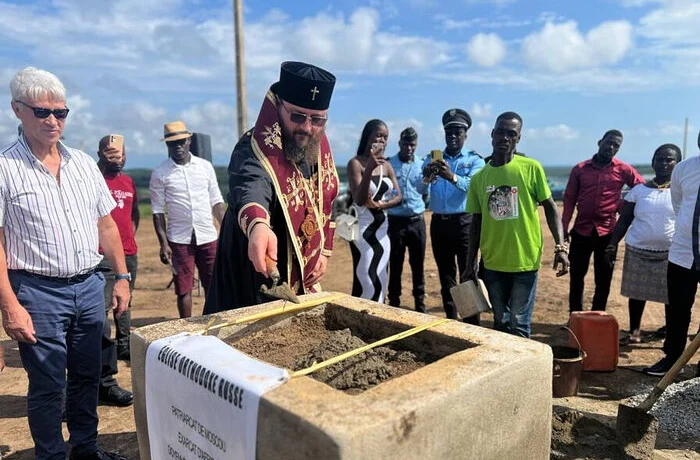 Патриарший экзарх Африки совершил Литургию и чин закладки храма апостола Фомы в Кот-д&rsquo;Ивуаре